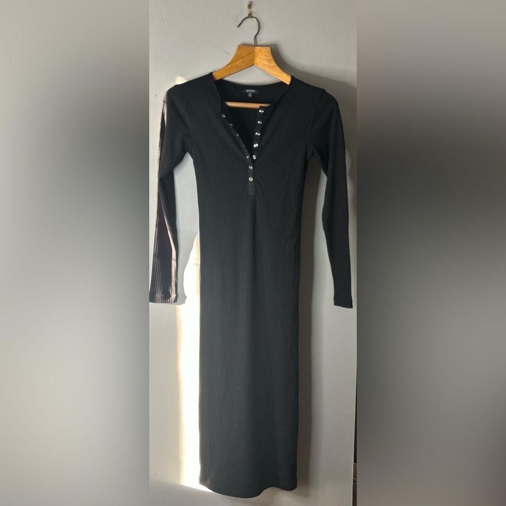 Buffalo ribbed Henley dress - Picture 2 of 10